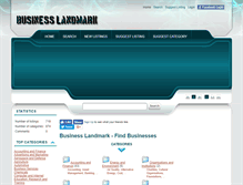 Tablet Screenshot of businesslandmark.com